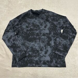 Lululemon Sweater Men’s L Astral Graphite Grey Asphalt City Sweat Crew Pullover